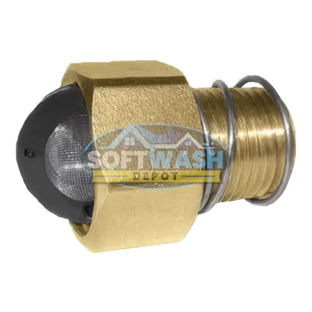 Brass Garden Hose Inlet 3/4" FGH X 1/2" Male NPT w/ Filter & Spring