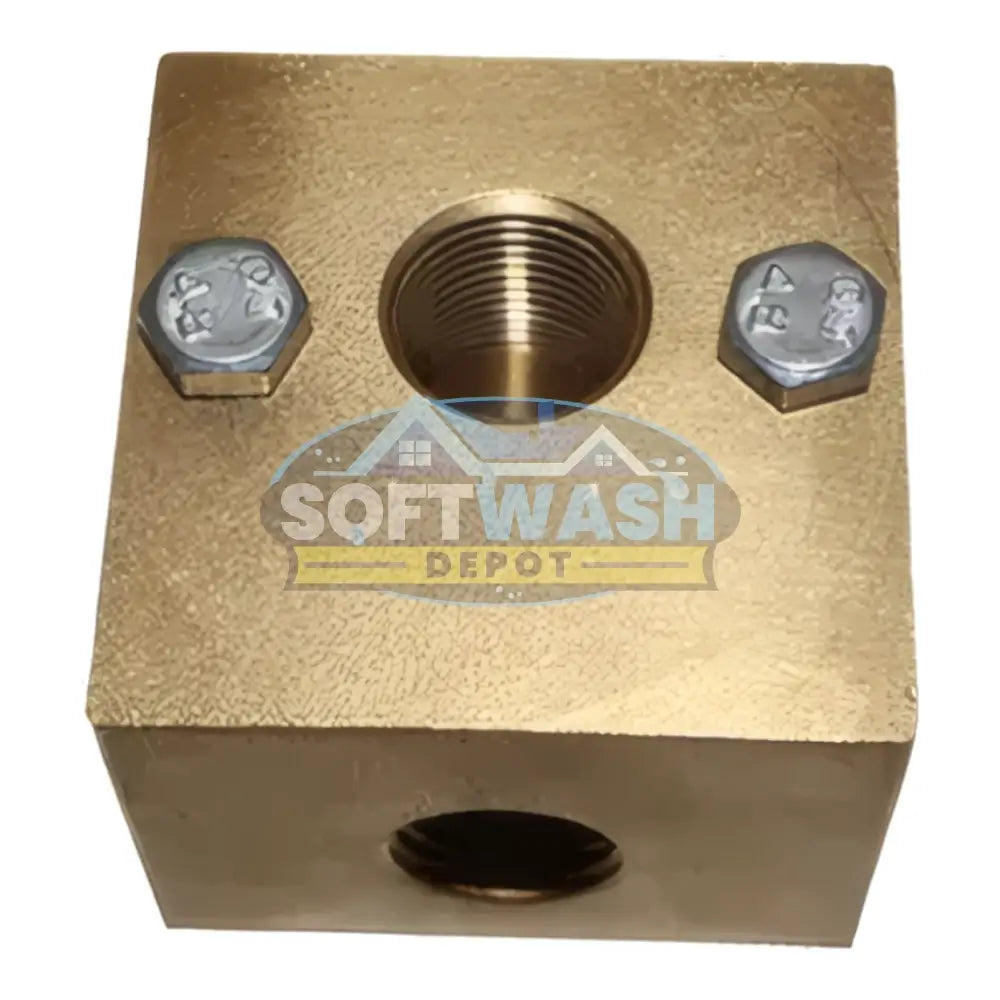 Brass Unloader Block 3/8" NPT & 1/2" NPT