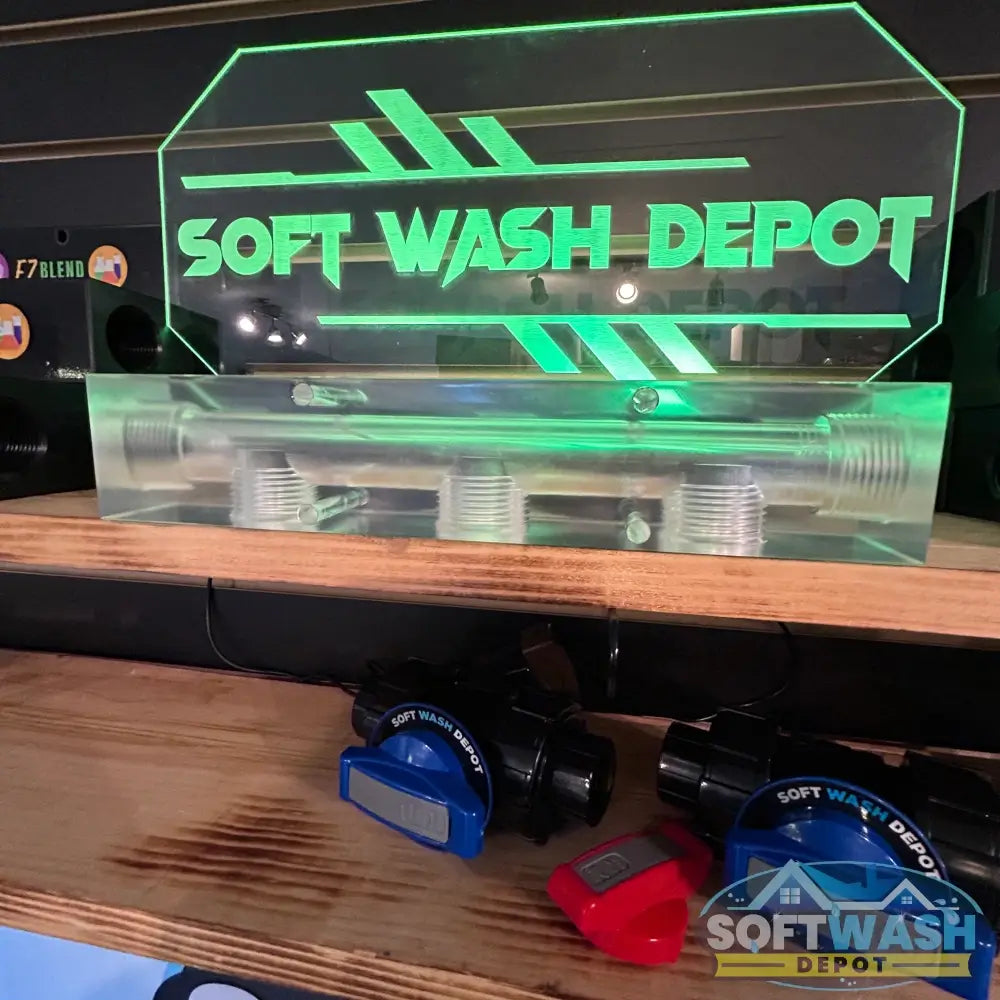 Clear Acrylic Soft Wash Mixing Manifold