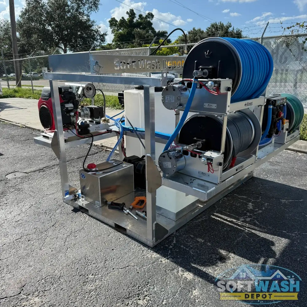Custom Aluminum Pressure Washing & Soft Washing Skid