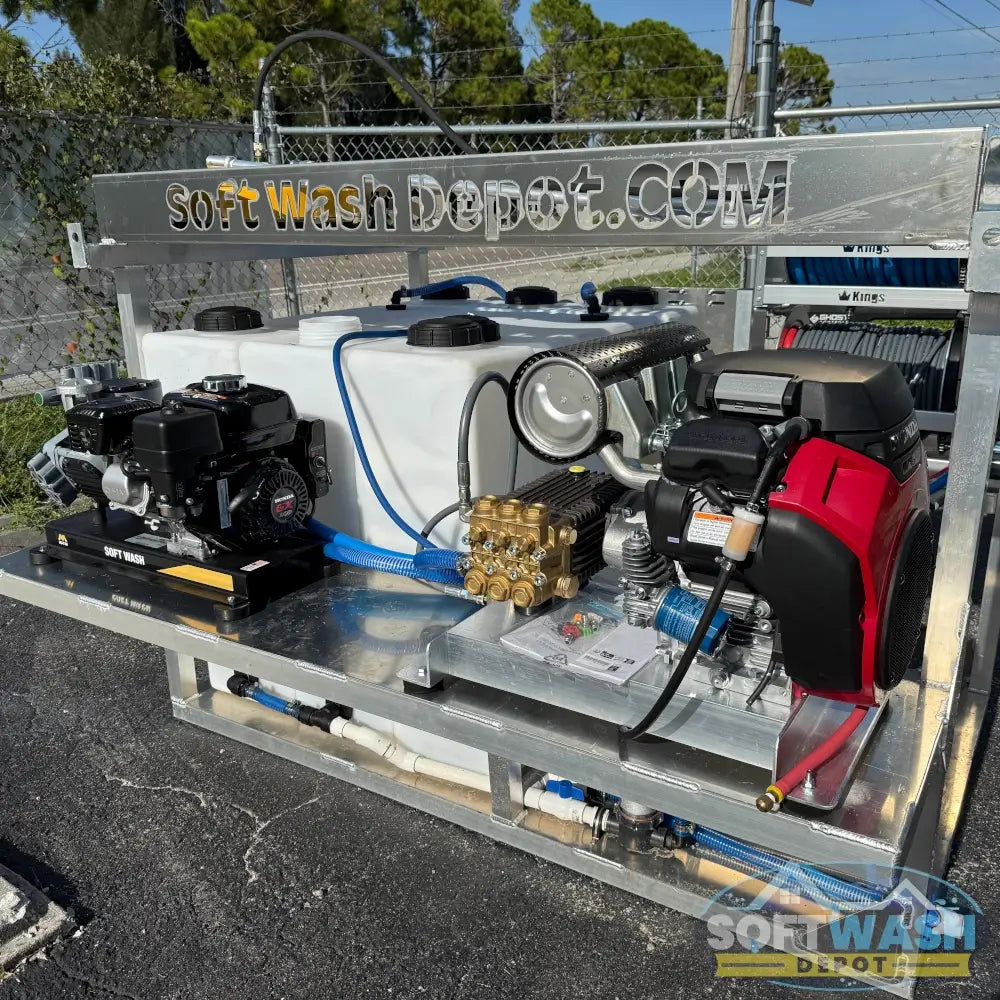 Custom Aluminum Pressure Washing & Soft Washing Skid