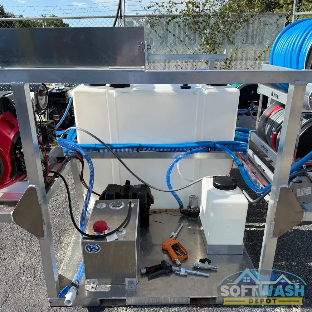 Custom Aluminum Pressure Washing & Soft Washing Skid