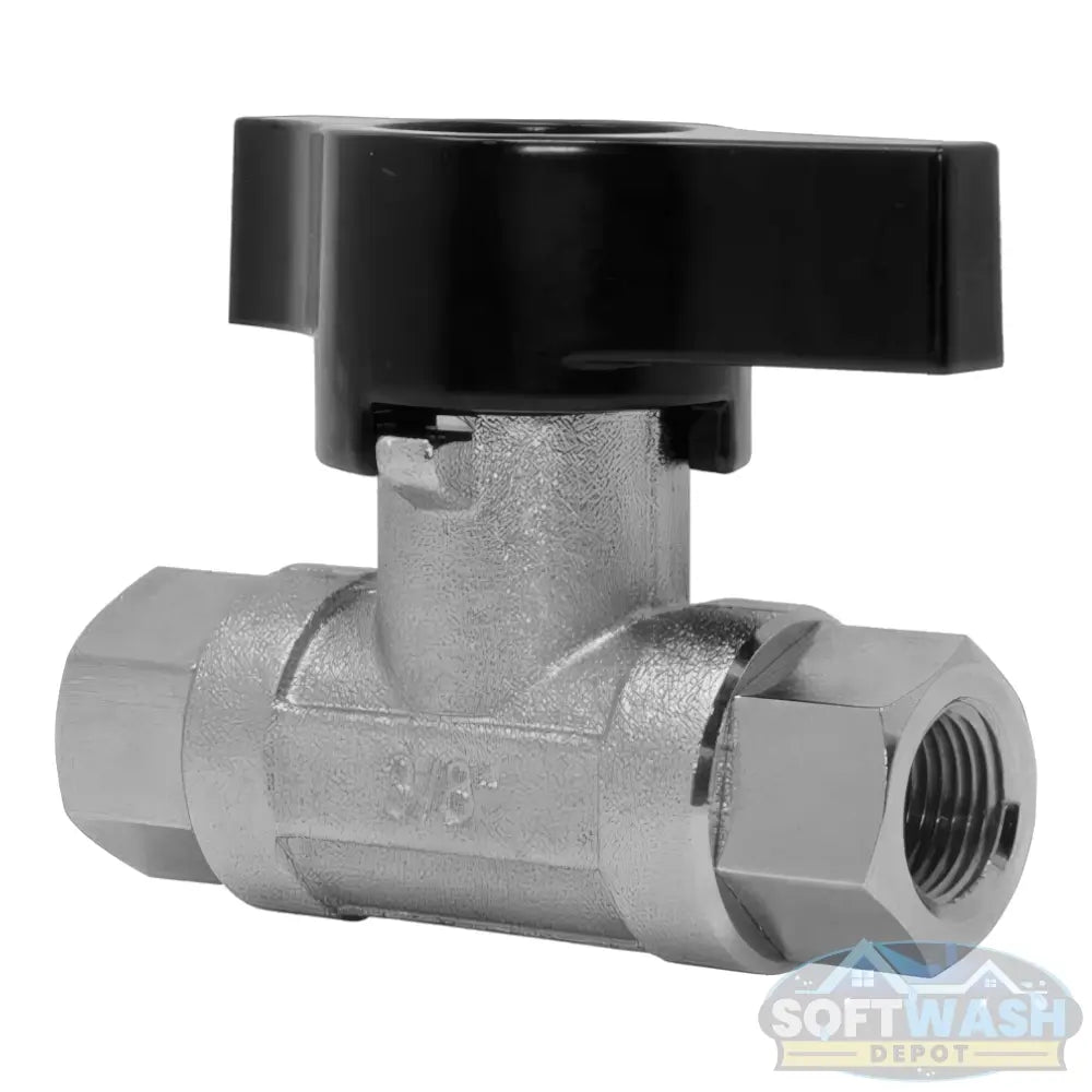 DN10 Ball Valve | Nickel Plated Brass Ball Valve | 3/8 In. NPT-F, 12.0 GPM, 5000 PSI