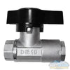 DN10 Ball Valve | Nickel Plated Brass Ball Valve | 3/8 In. NPT-F, 12.0 GPM, 5000 PSI