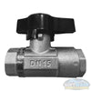 DN15 1/2" Nickel Plated Brass Ball Valve
