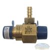 High-draw downstream chemical injector with brass body and barb fitting for pressure washers, designed for 20% chemical draw. - Soft Wash Depot
