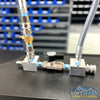 Downstream Injector Bypass Kit with Aluminum Blocks - Premium pre-assembled pressure washing bypass system featuring stainless steel quick connects, chemical-resistant hose, and high-flow valve for efficient downstream injection control. - Soft Wash Depot