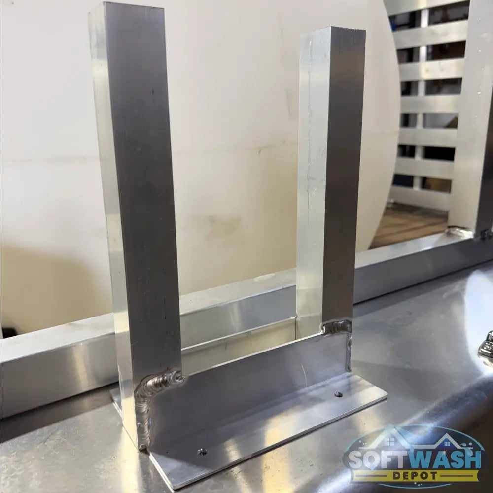 Soft Wash Depot aluminum downstream mixing stand, Made in the USA, available in 16-inch, 24-inch, and 32-inch heights for pressure washing rigs. - Soft Wash Depot