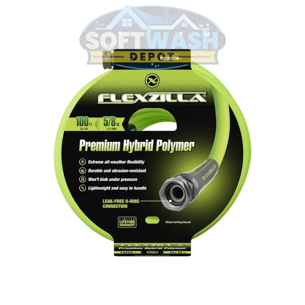 Flexzilla Garden Hose | Hybrid Polymer | 5/8" x 100' Fill Hose ZillaGreen