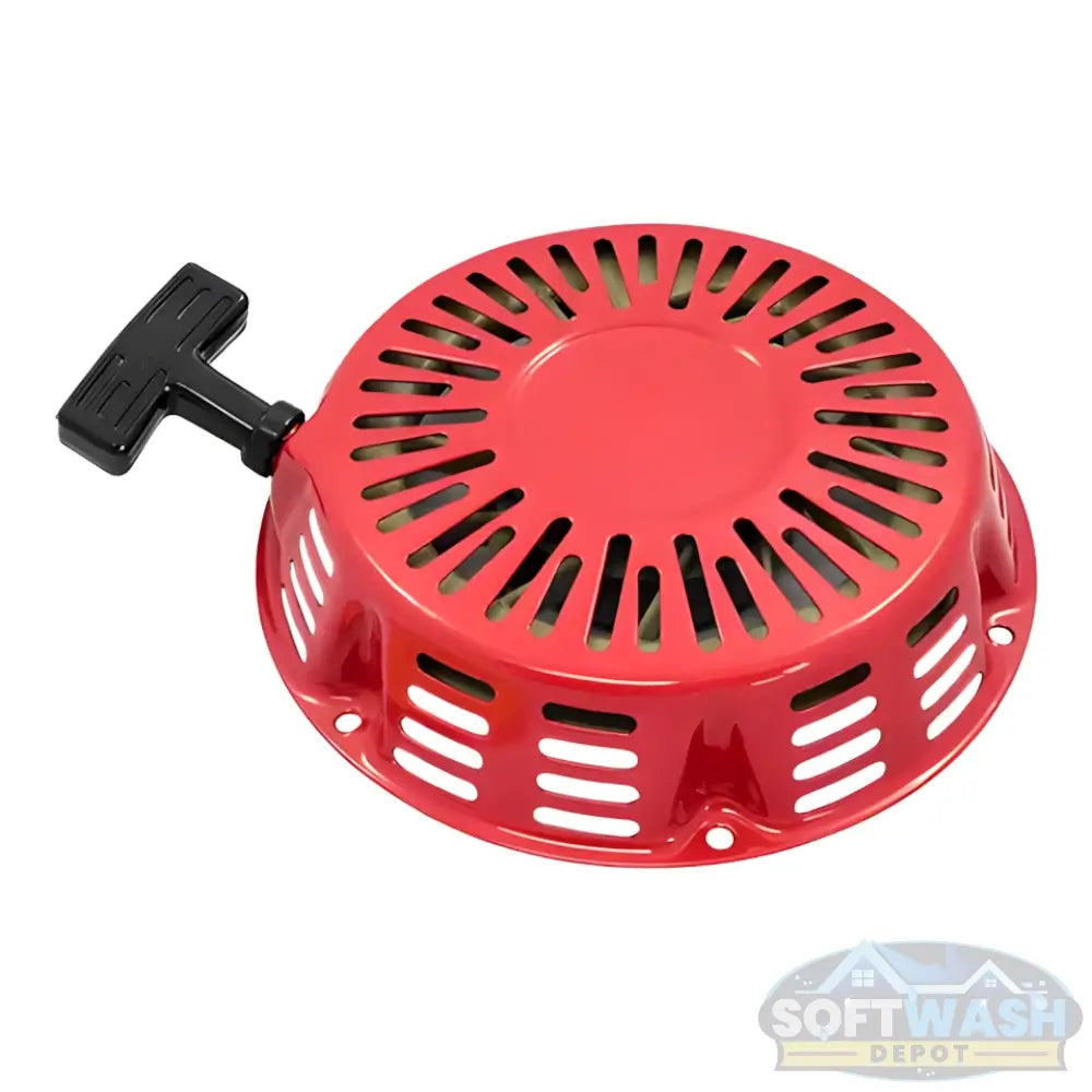 Honda GX Series red recoil starter assembly for GX240, GX270, GX340 and GX390 engines. - Soft Wash Depot