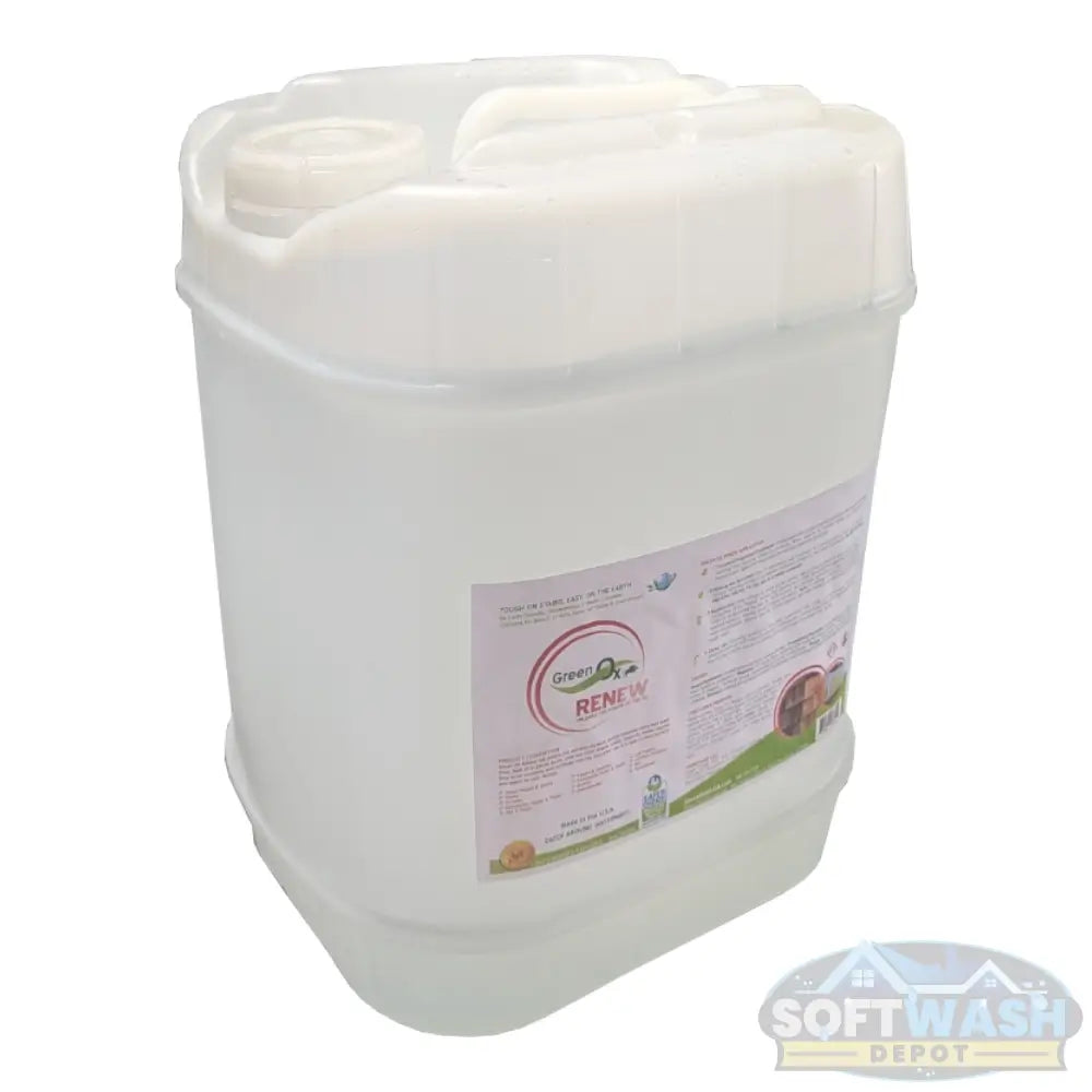 Green Ox Renew 5-gallon pail eco-friendly soft wash and stain remover. - Soft Wash Depot