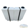 100 Gallon Vertical Poly Tank with Aluminum Mounting Bands - durable chemical storage tank for soft wash and pressure washing systems. - Soft Wash Depot