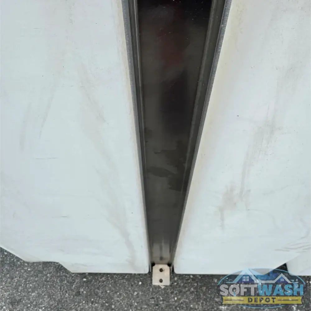 100 Gallon Vertical Poly Tank with Aluminum Mounting Bands - durable chemical storage tank for soft wash and pressure washing systems. - Soft Wash Depot