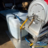 Honda AR45 complete gas-powered soft wash system with 100-gallon tank, hose reel, Rampage hose, and soft wash spray gun. - Soft Wash Depot