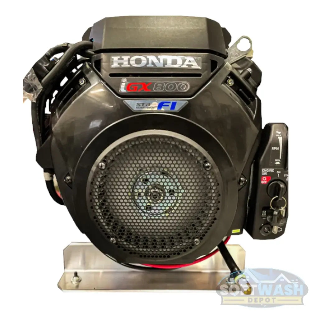 Honda iGX800 Gear Drive with 10 GPM General Pump Pressure Washer - commercial-grade fuel-injected power washer setup featuring durable gear drive system and aluminum base for professional soft wash and pressure washing applications. - Soft Wash Depot