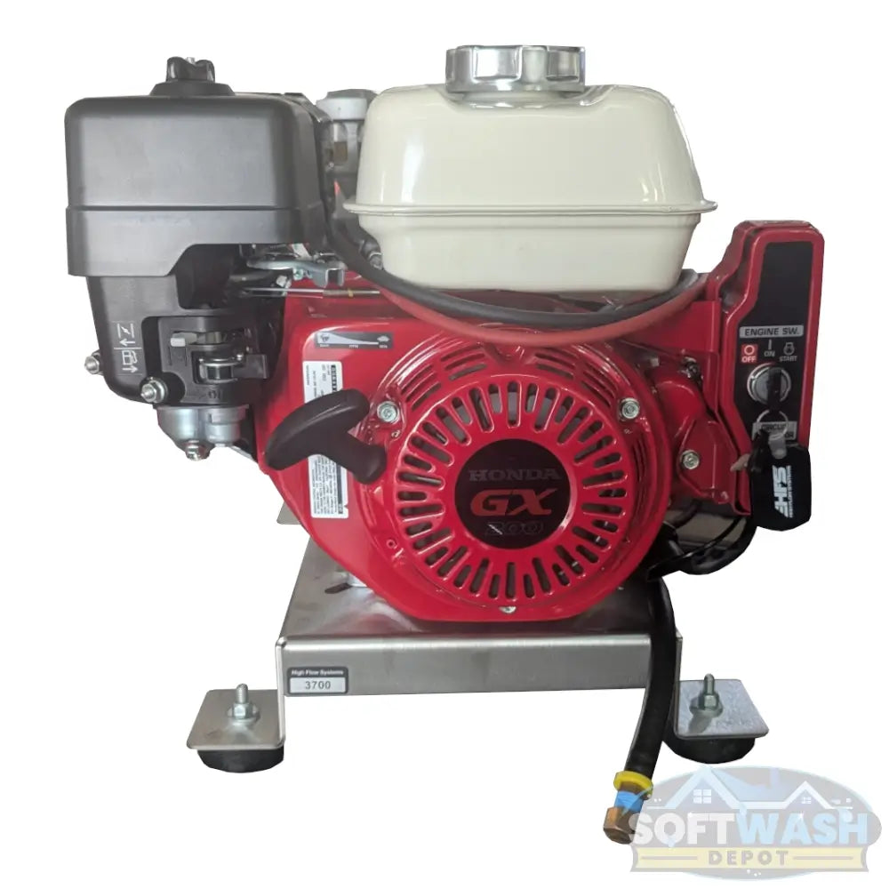 Honda with Comet P40 Softwash Skid - New Version - professional soft wash system featuring a Honda engine and Comet P40 pump mounted on a high-flow aluminum skid for durable and efficient cleaning. - Soft Wash Depot