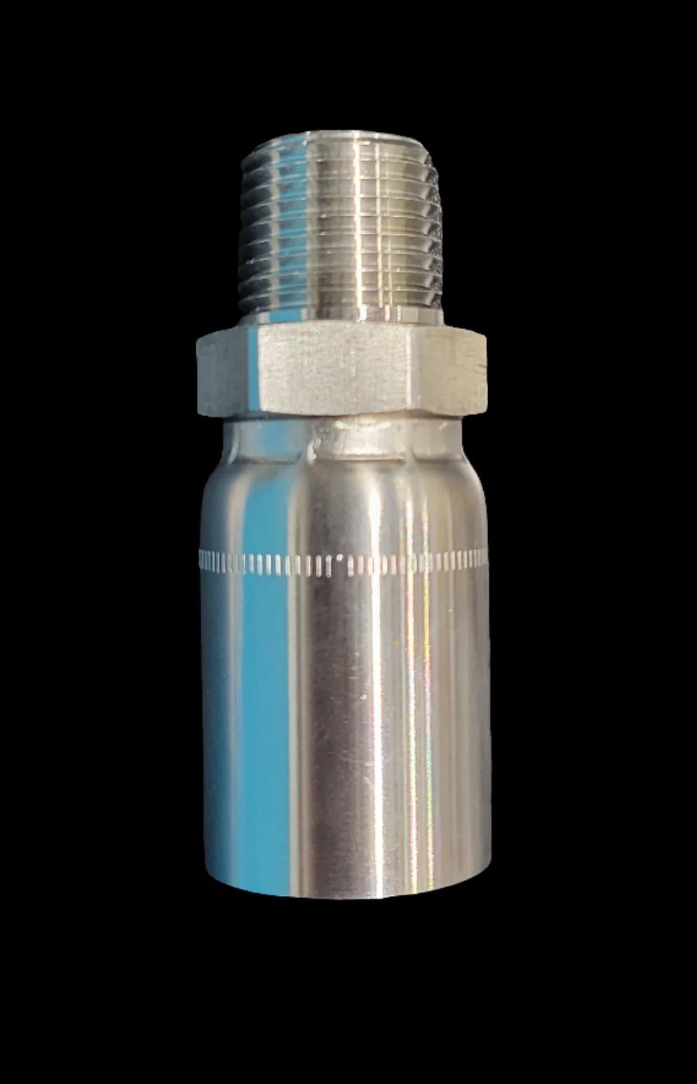 1/2" NPT x 5/8" Softwash Hose Crimp – Solid Stainless Steel