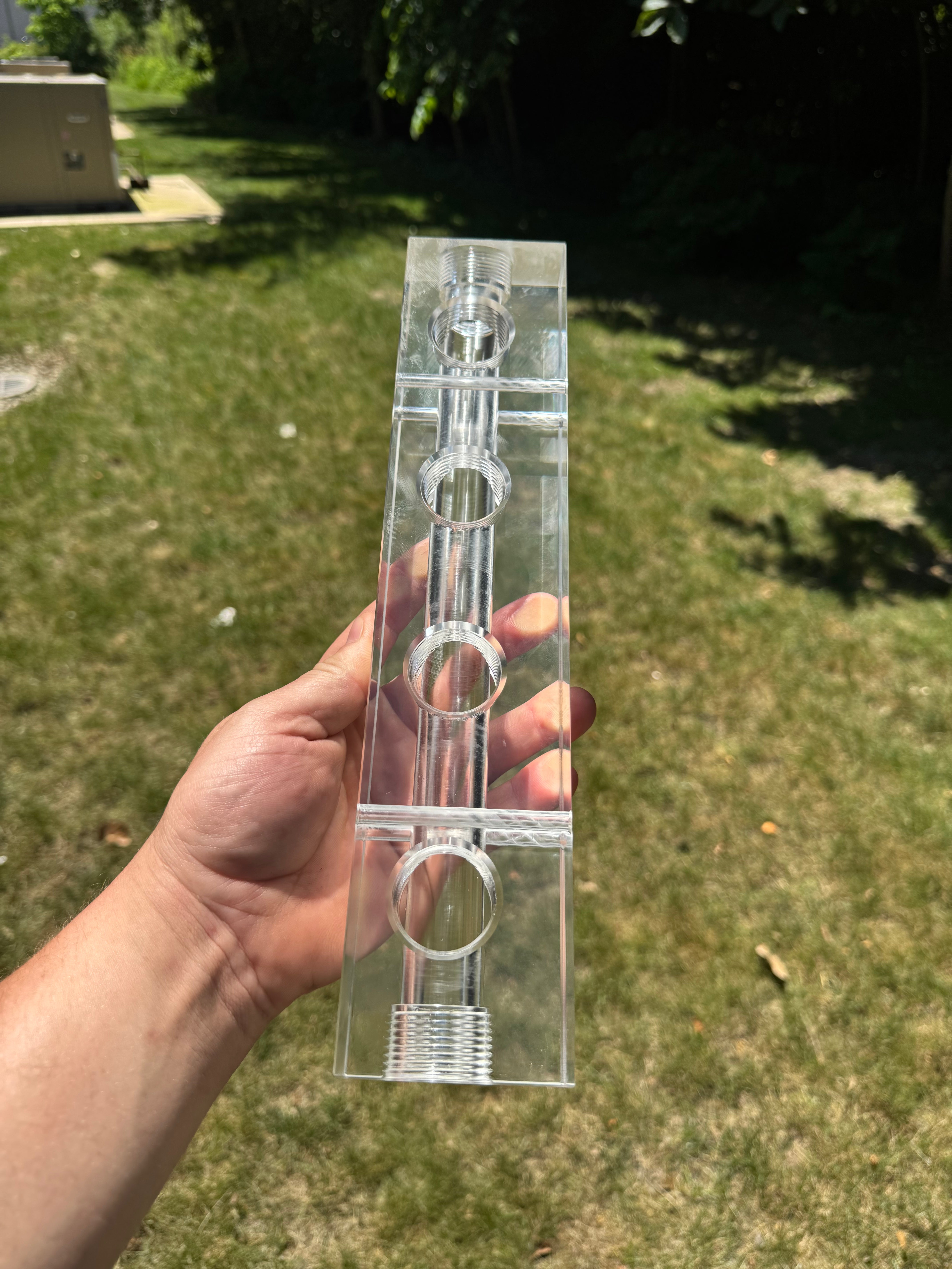 Clear Acrylic Soft Wash Mixing Manifold