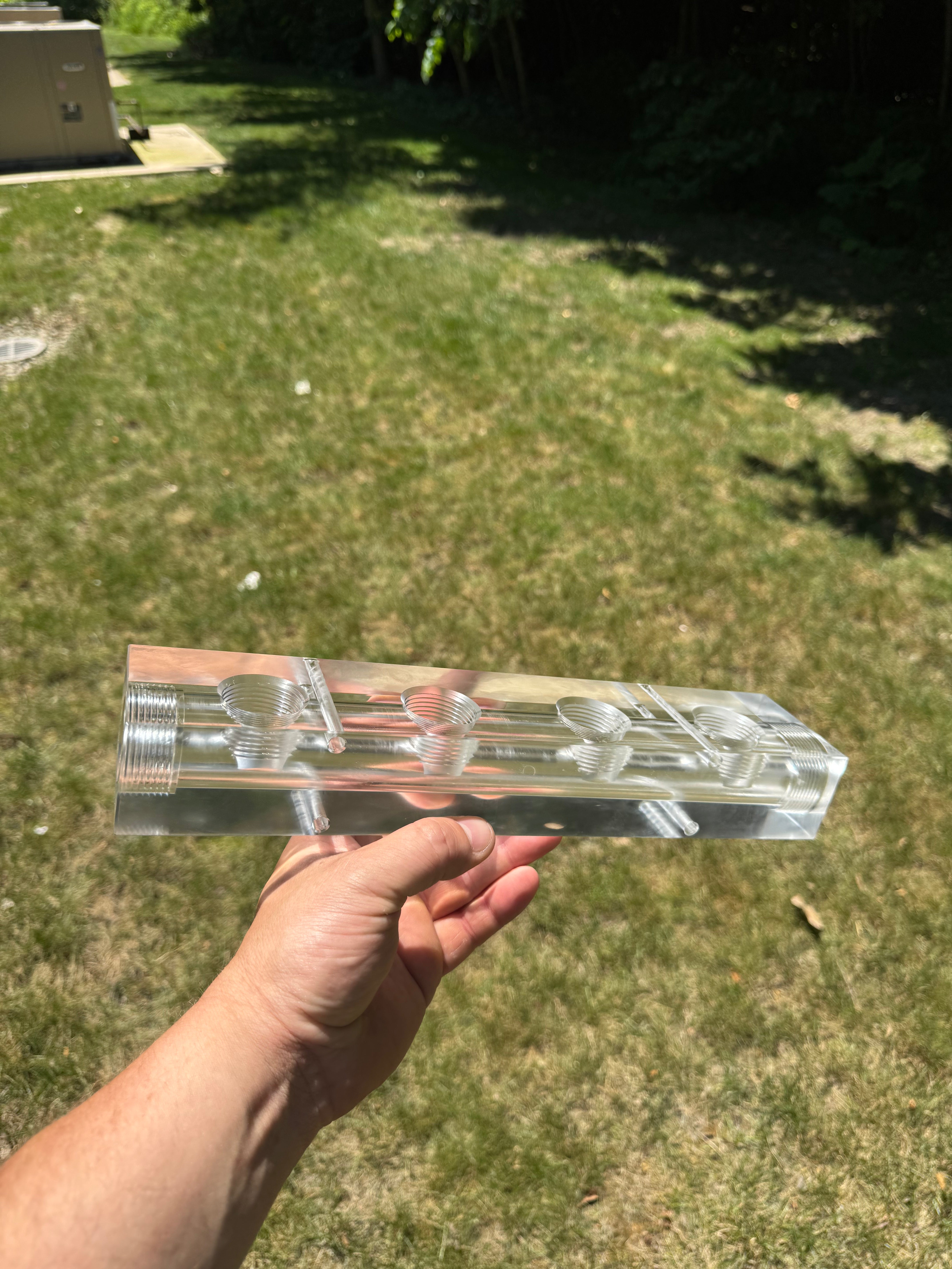 Clear Acrylic Soft Wash Mixing Manifold