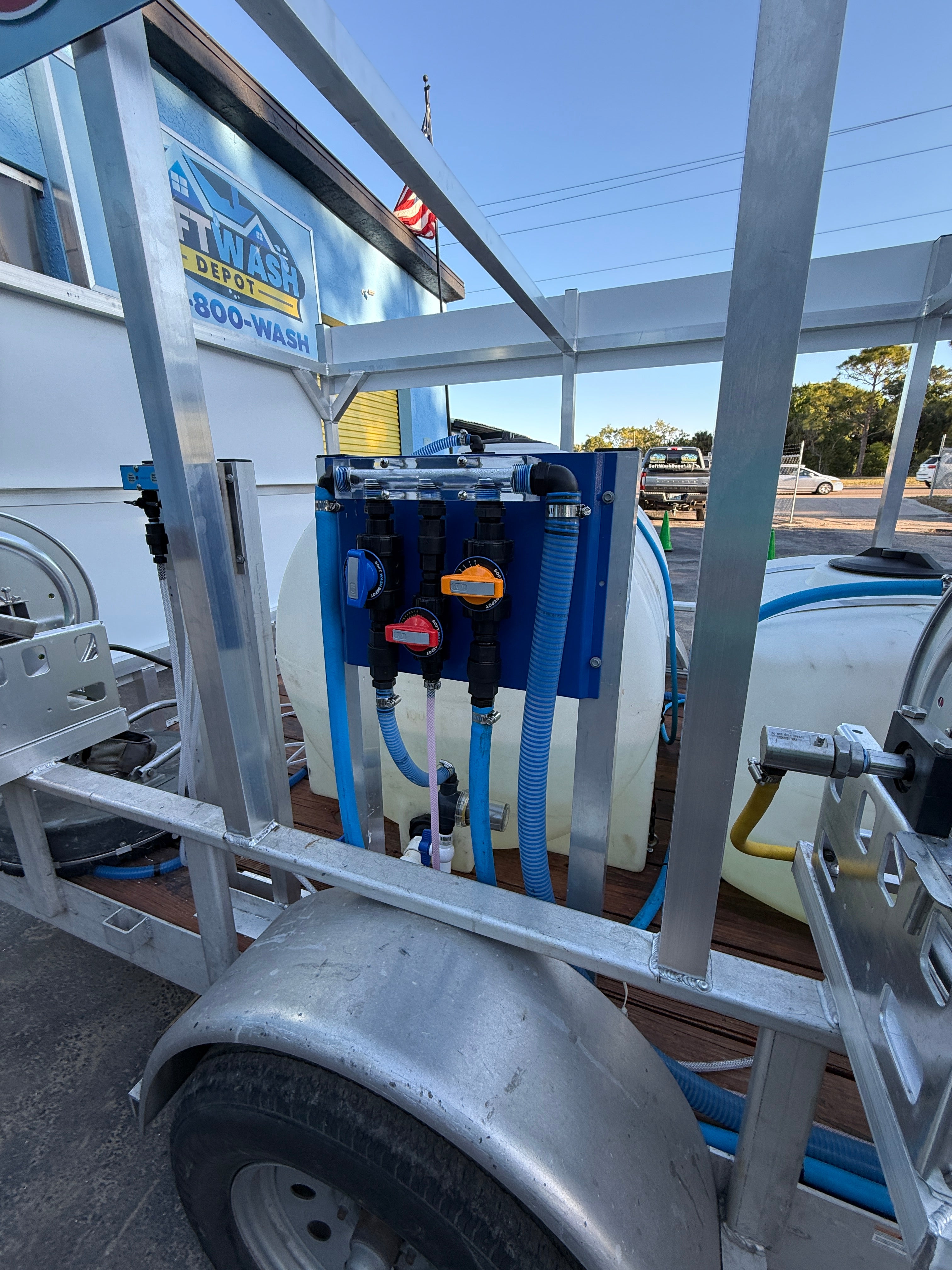 6' x 12' Aluminum Trailer Rental 8gpm & Gas Soft Wash System
