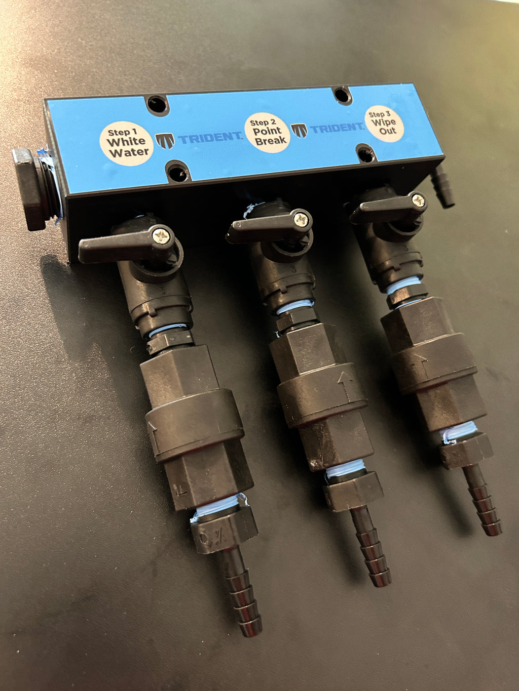 Trident Down Stream Injector 3 Port Manifold | Polypropylene Manifold