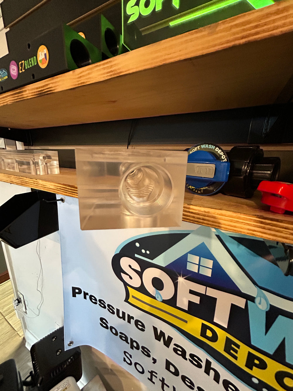 Clear Acrylic Soft Wash Mixing Manifold | Best Mixing Manifold