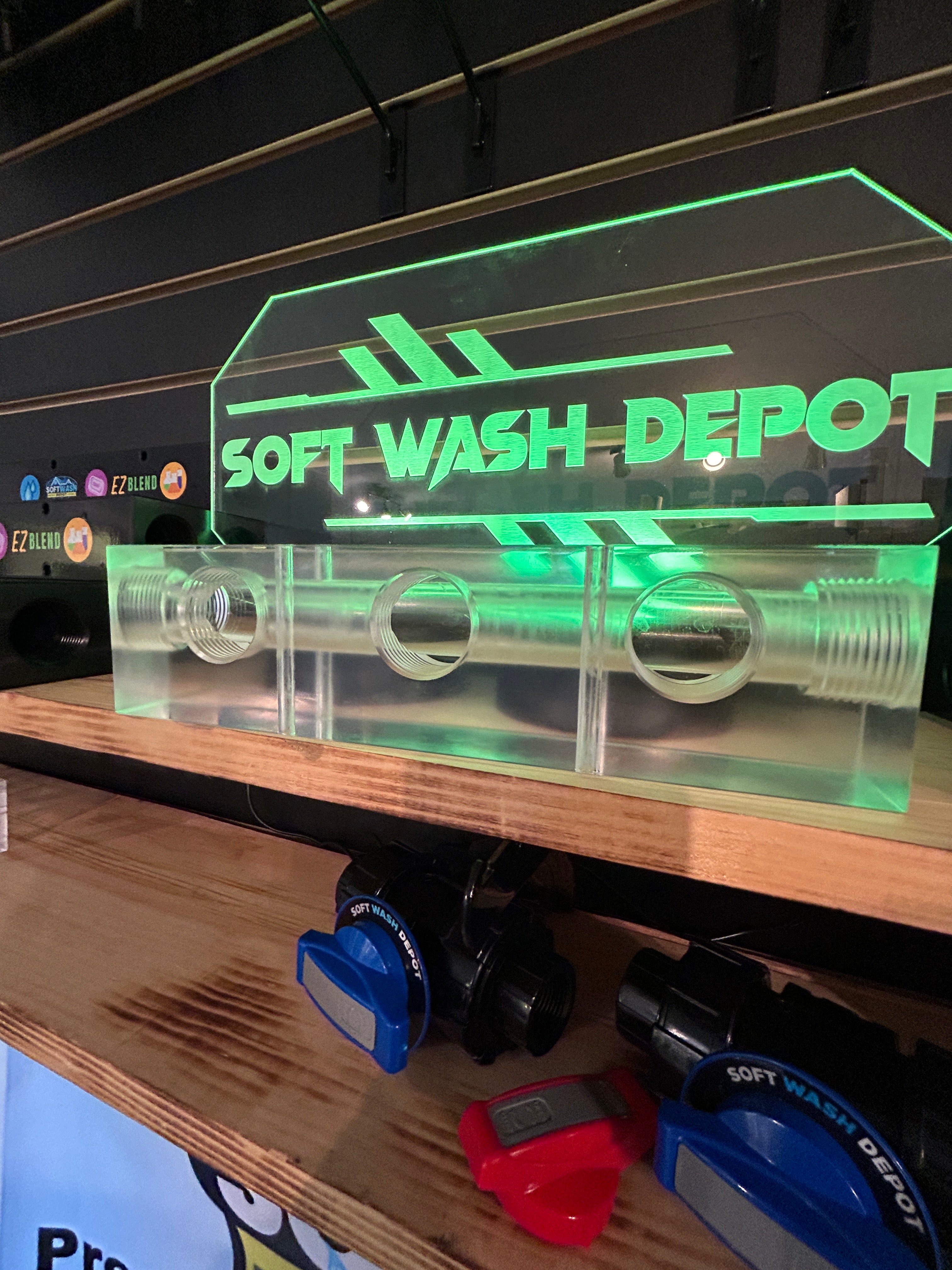 Clear Acrylic Soft Wash Mixing Manifold | Best Mixing Manifold