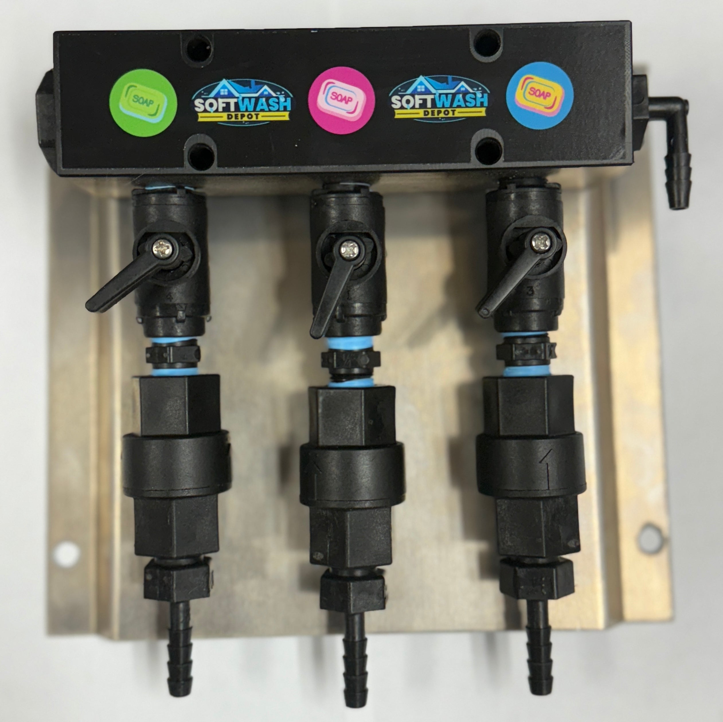 Downstream Injector Manifold Block Black