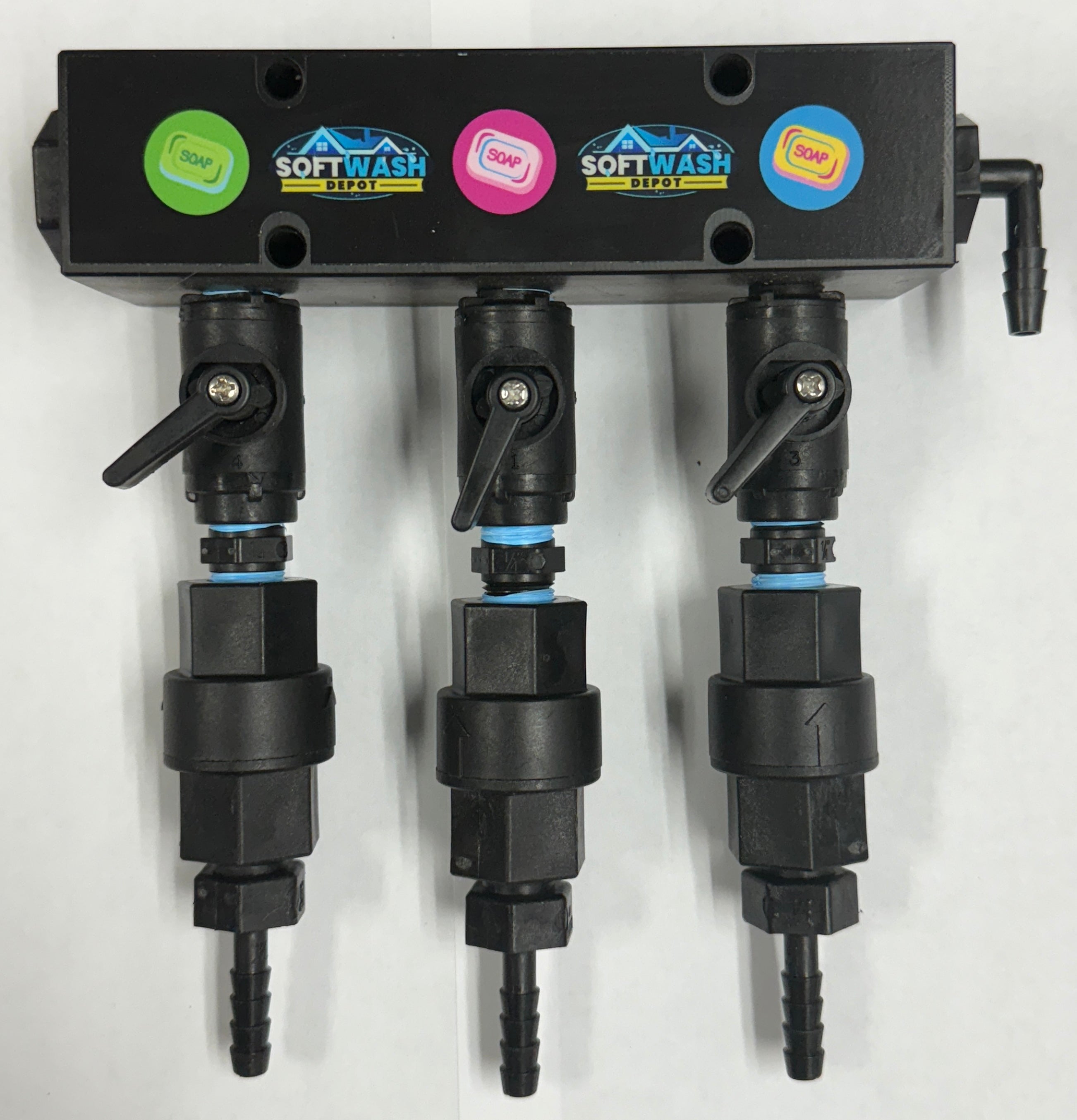Downstream Injector Manifold Block Black
