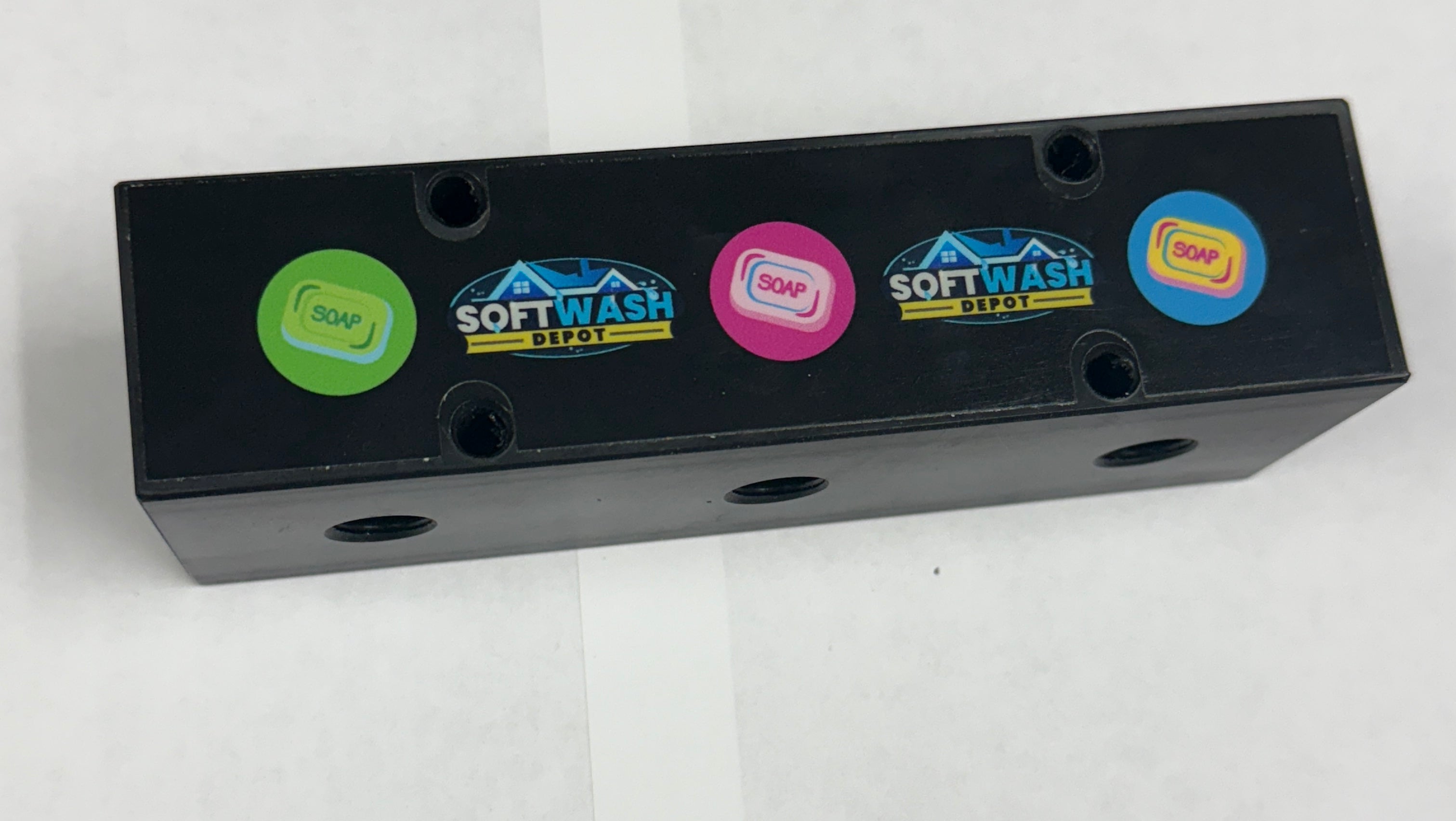Downstream Injector Manifold Block Black