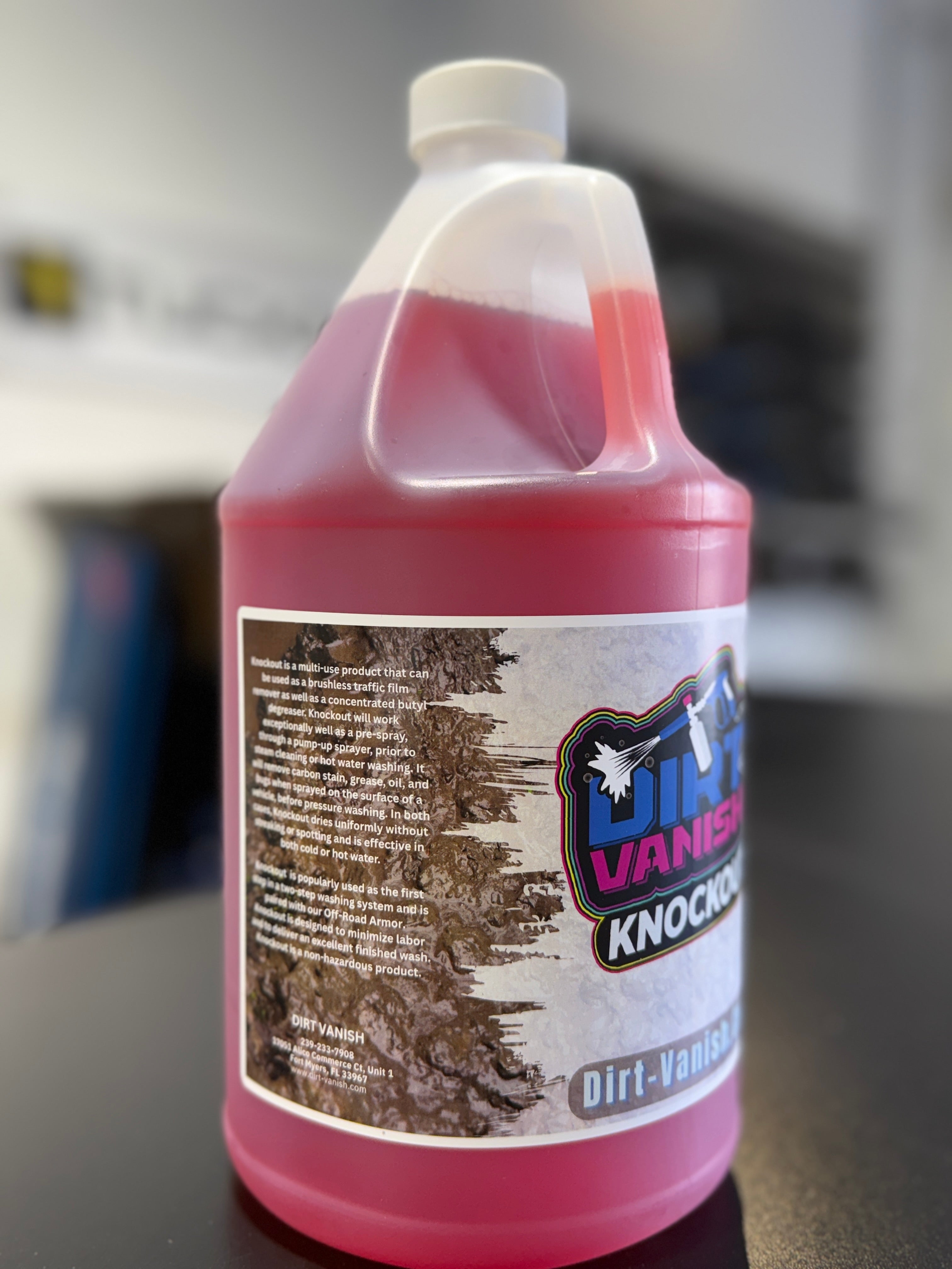 Dirt Vanish’s Knockout – High-Foaming Off-Road Cleaner 1 Gallon Bottle