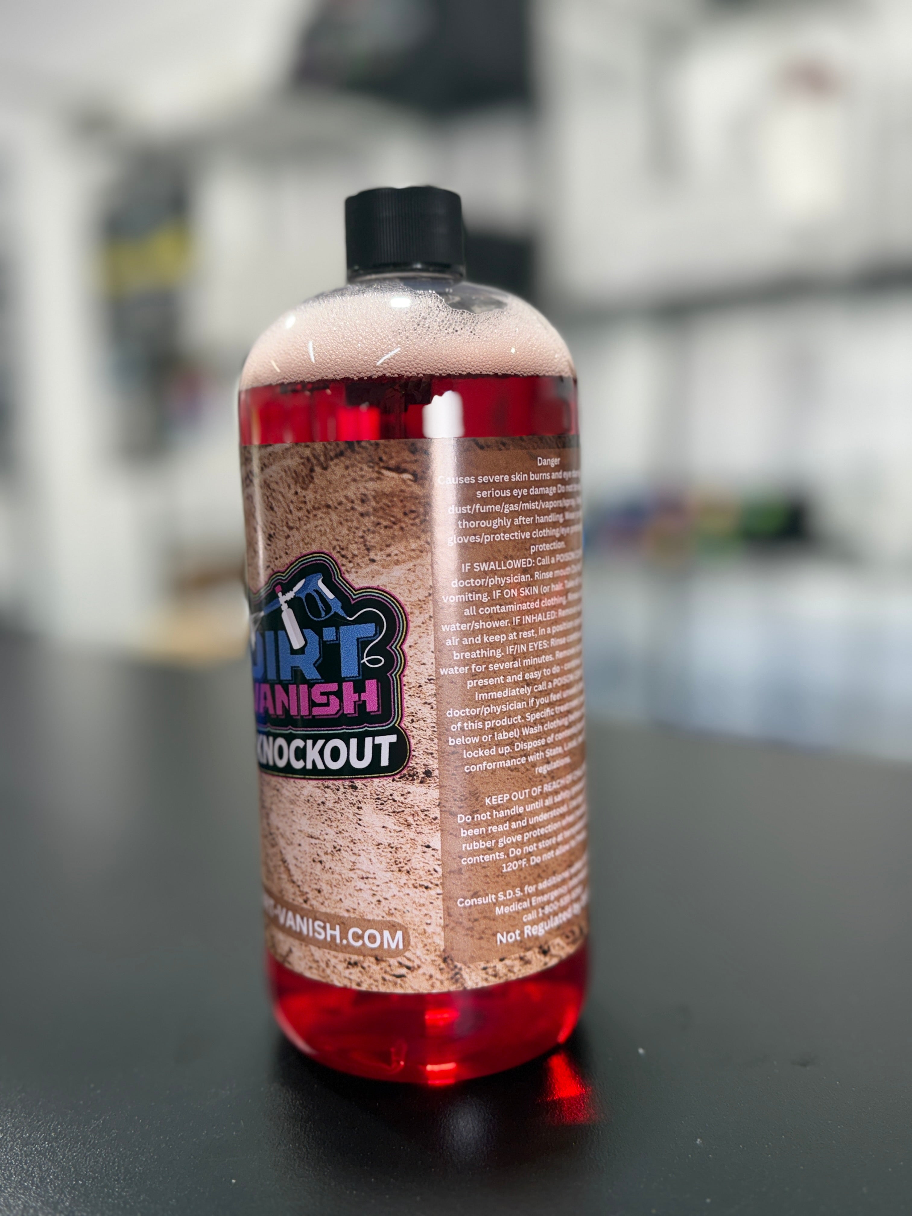 Dirt Vanish’s Knockout – High-Foaming Off-Road Cleaner 32oz Bottle