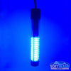 Blue LED tank lights mounted on a soft wash or pressure washing tank, providing bright illumination for equipment visibility and nighttime operation. - Soft Wash Depot