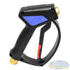 MTM Hydro SG28 Easy Hold pressure washer spray gun with ergonomic grip and reinforced shockproof body, 3/8" inlet and 1/4" outlet, rated up to 4000 PSI, 12 GPM, and 320°F for professional cleaning applications. - Soft Wash Depot