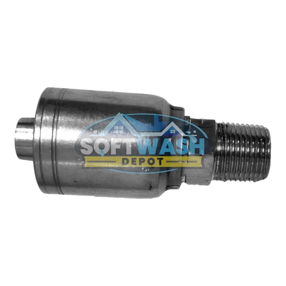 1/2" Hose x 3/8" M Pipe Solid Crimp
