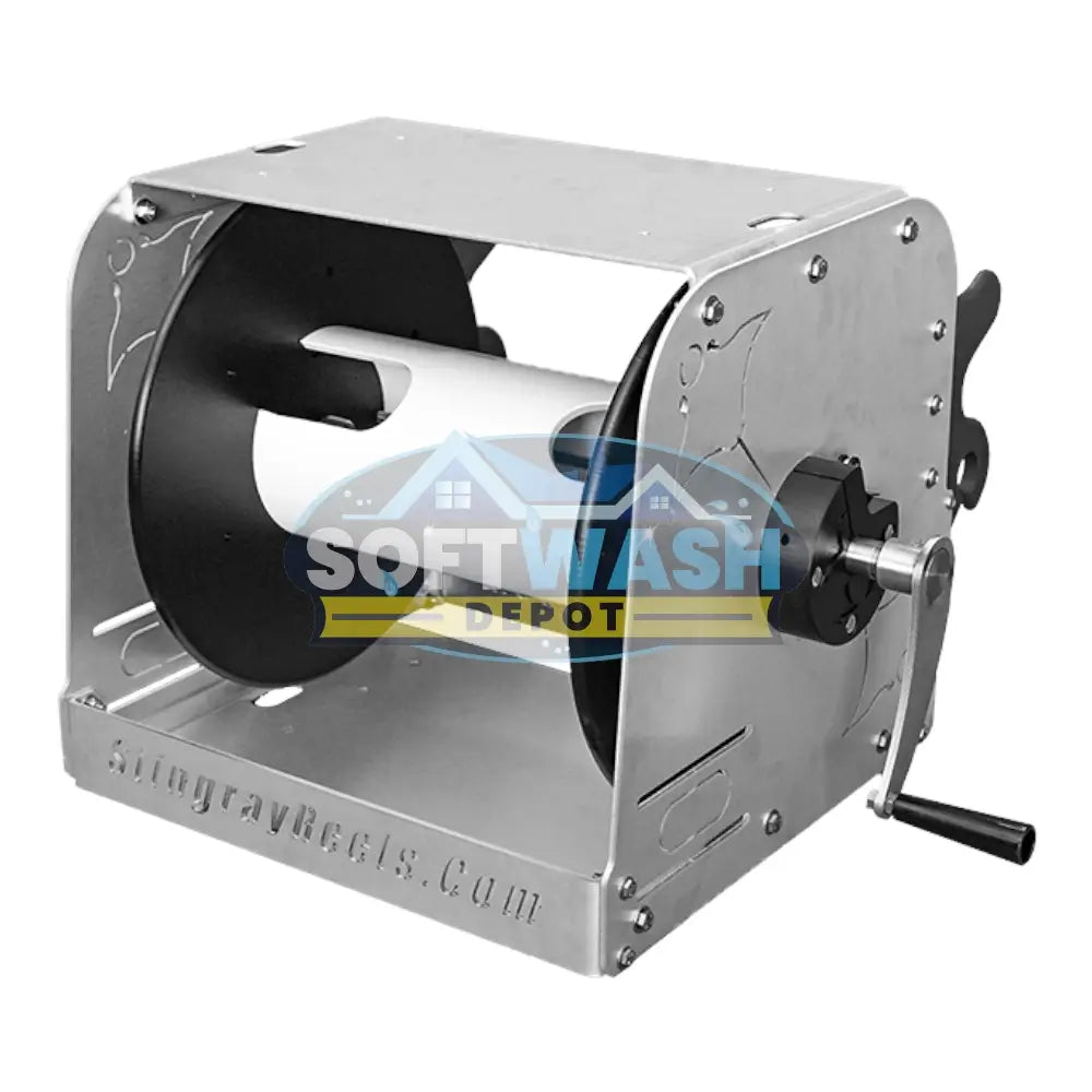Manta 15" Manual Stingray Aluminum & Stainless Hose Reel w/ 3/4" Swivel *Pre Order*