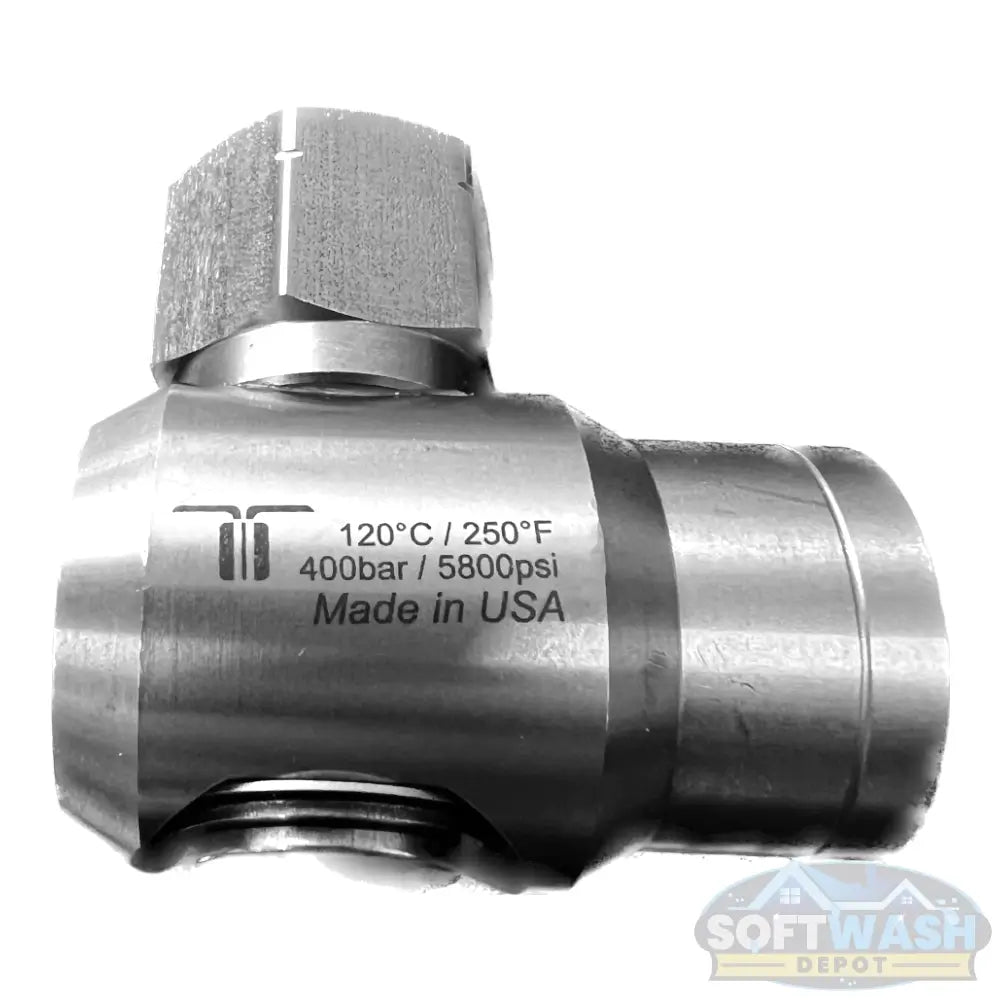 Mosmatic 1/2" 90 FPT x FPT Stainless Steel Swivel