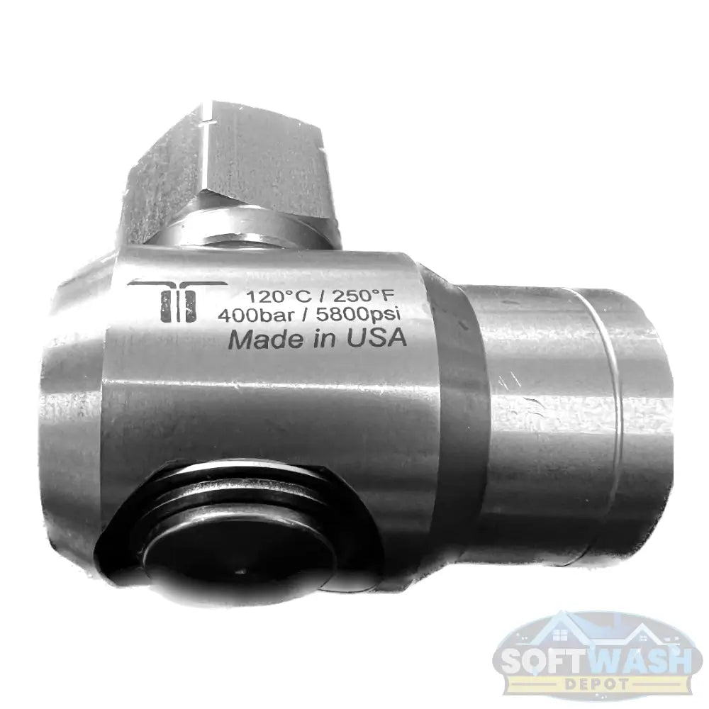Mosmatic 1/2" 90 FPT x FPT Stainless Steel Swivel