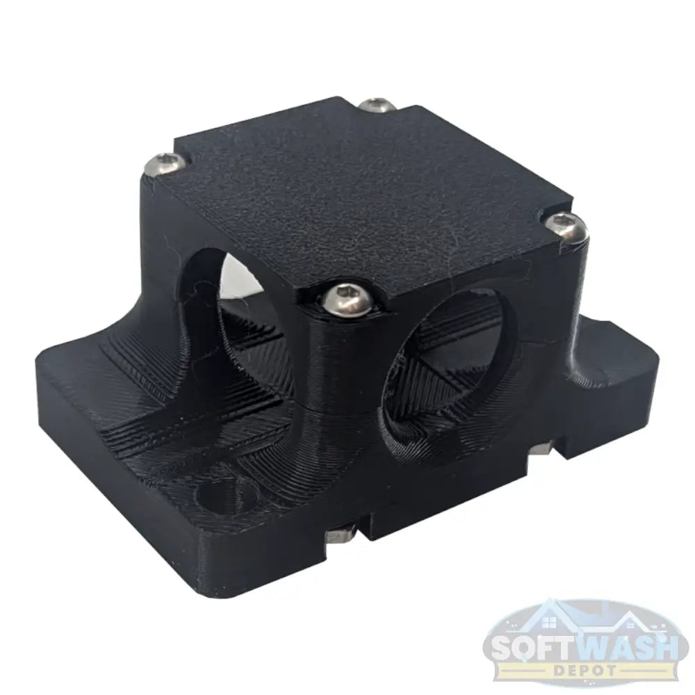 Mounting plate for Series 326 3-Way ball valve for secure equipment installation. - Soft Wash Depot