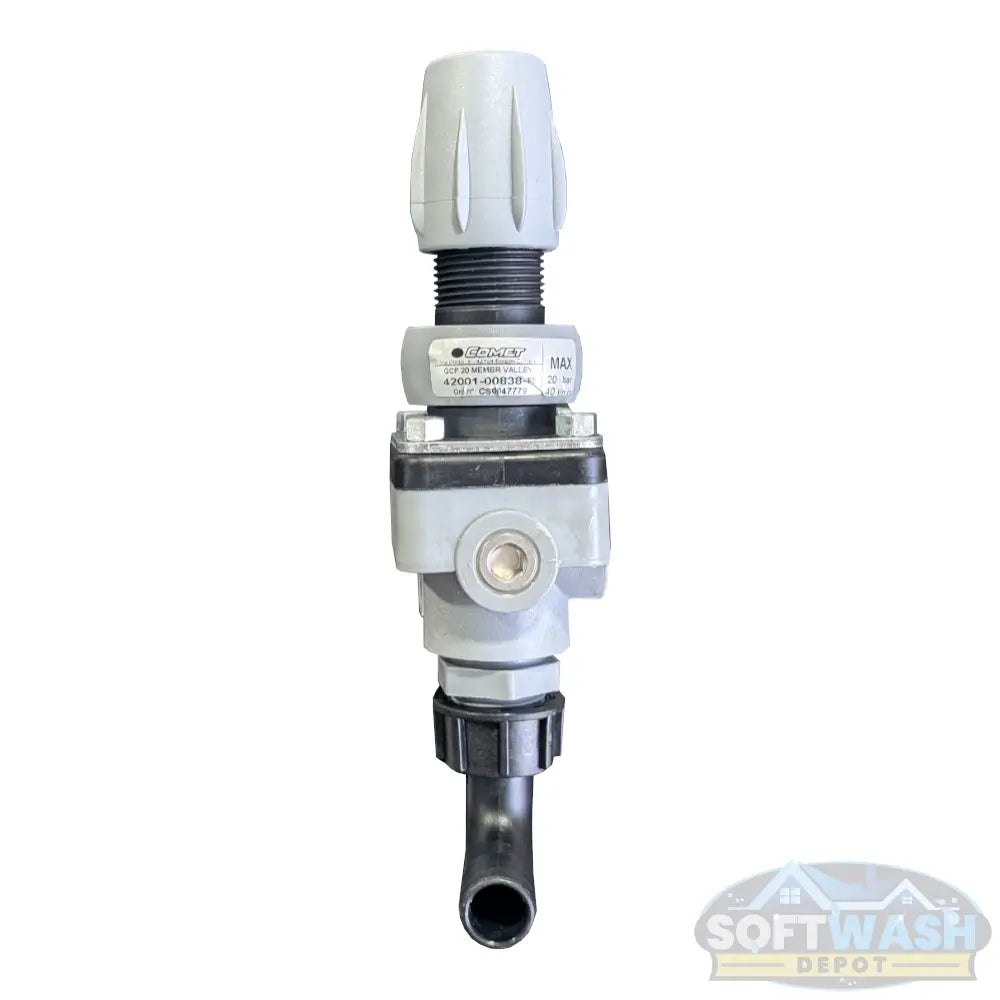 NEW STYLE Comet P40 Pressure Regulator 42001-00838 Comet GCP 20 pressure regulator for soft wash systems rated for 300 PSI and 11 GPM with durable corrosion-resistant construction. - Soft Wash Depot