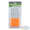 PITTSBURGH 4 pc mini pick and hook set with orange handles.