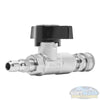 Plated Brass Ball Valve 3/8" w/SS QC