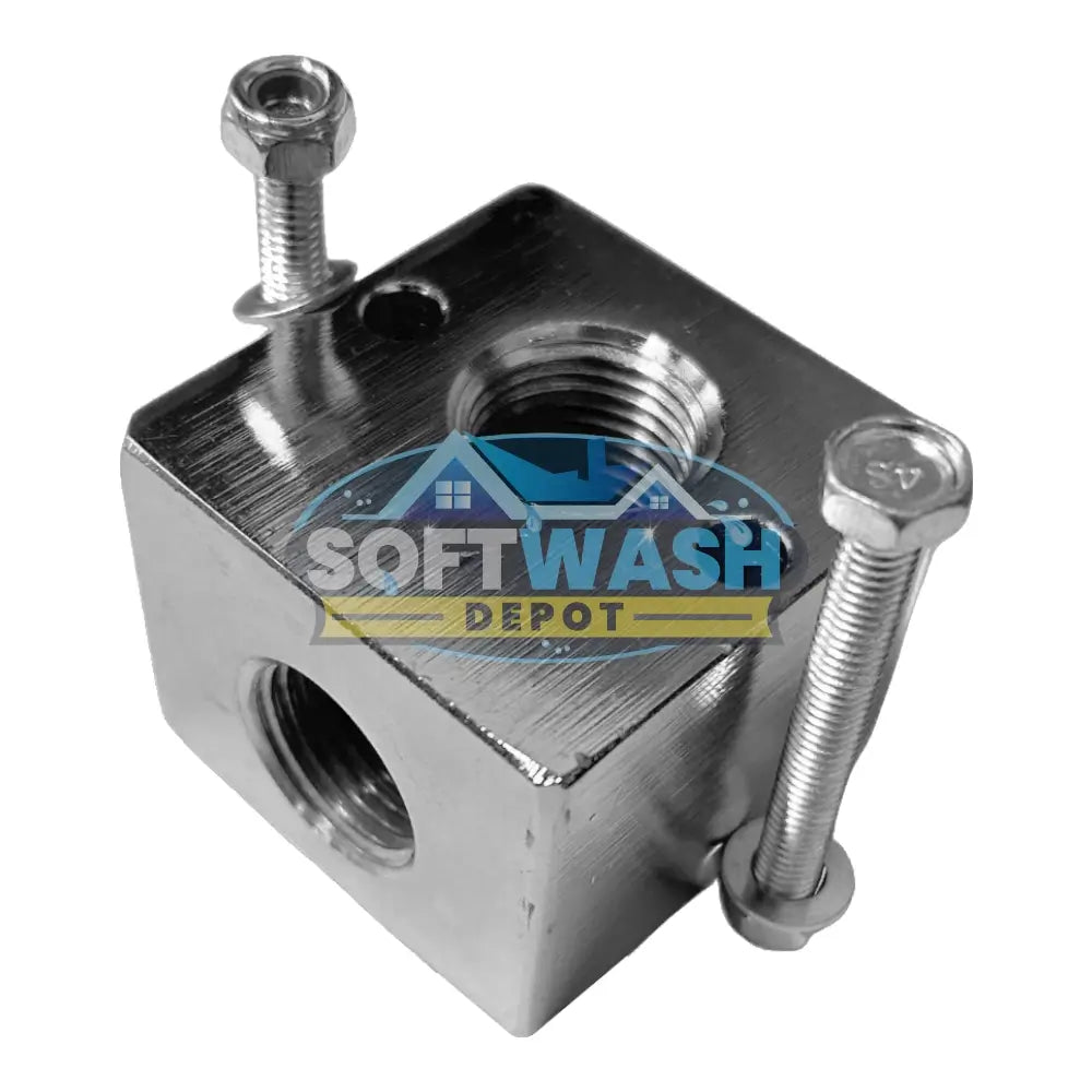 Plated Steel 3/8" & 1/2" Unloader Blocks