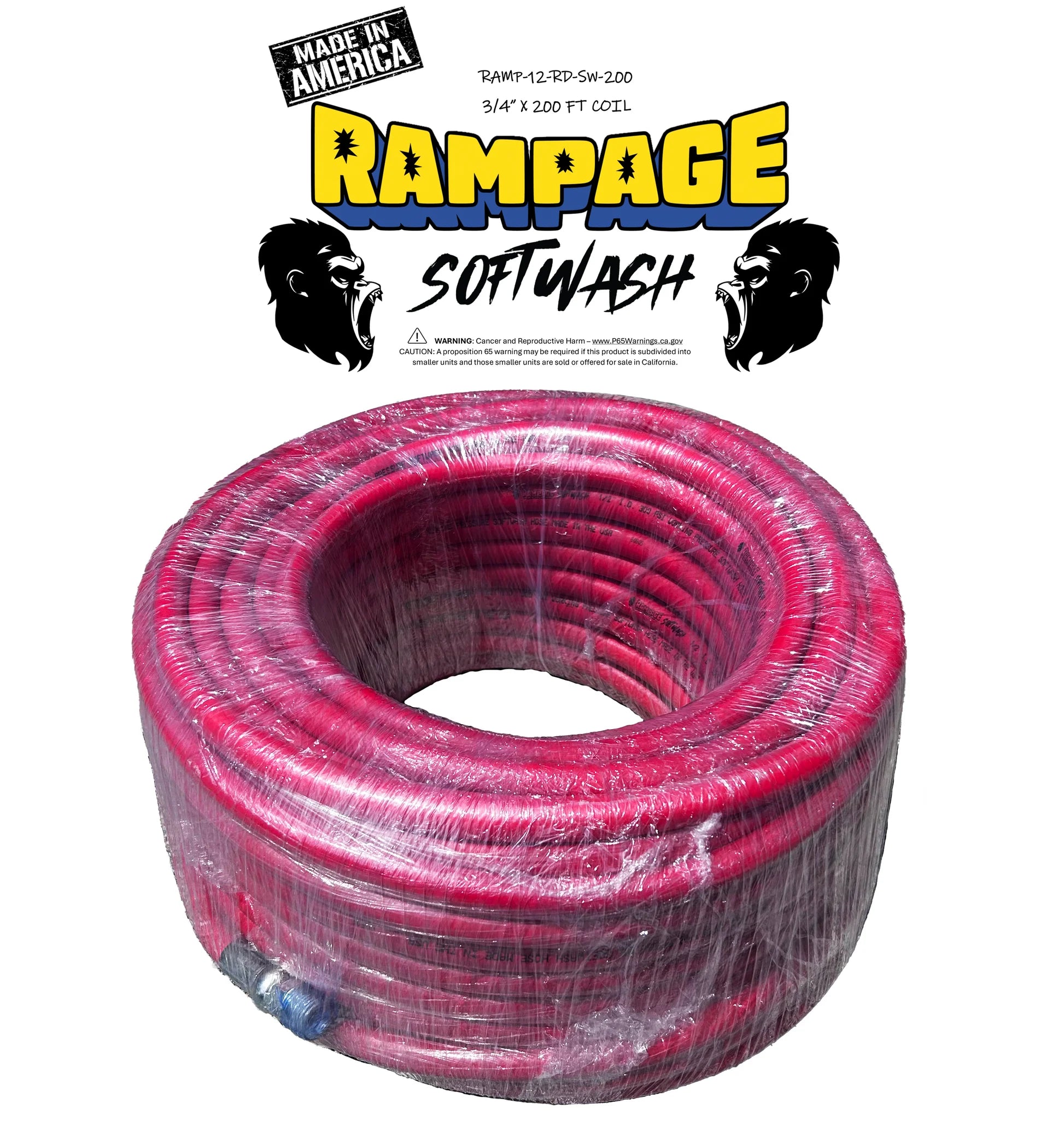 Rampage 3/4" 200' Softwash Hose