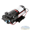 Remco 2.2 GPM 60 PSI 12V demand diaphragm pump with 3/8 inch FNPT ports, SAE 2-pin connector, sealed motor, and chemical-resistant construction for agricultural and industrial spraying applications. - Soft Wash Depot