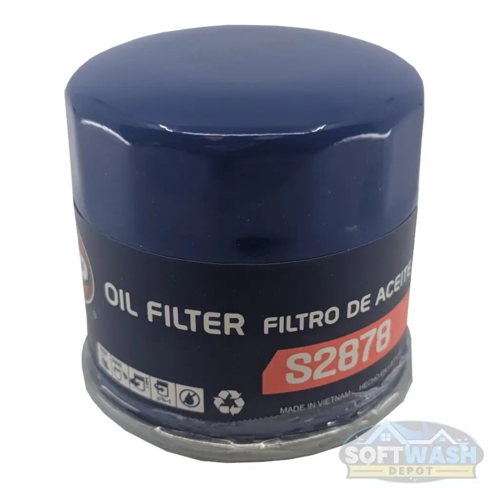 STP S2878 extended life engine oil filter with packaging, compatible with CRX680 and CRX750 V-Twin engines. - Soft Wash Depot