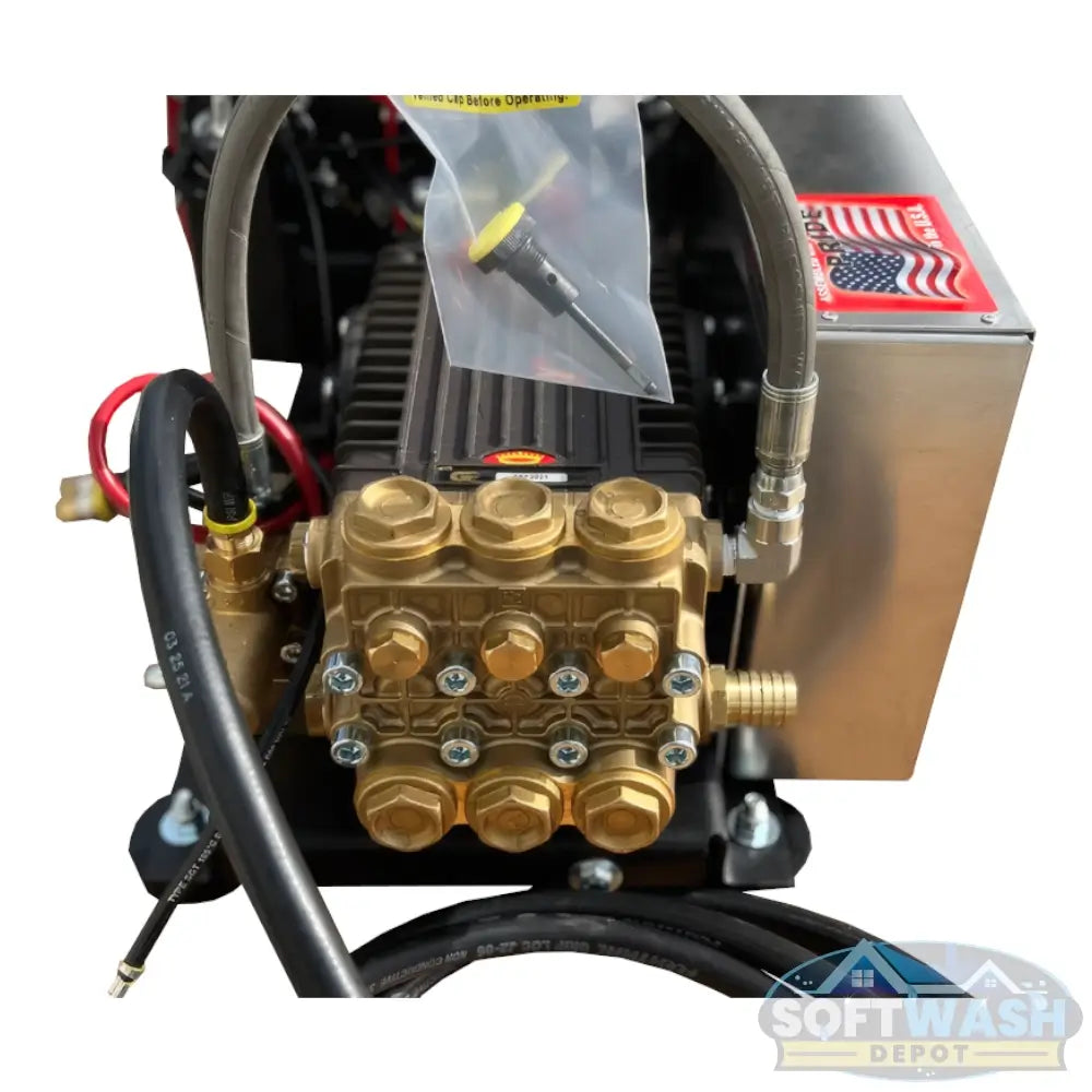 SWD 8gpm at 3500psi with General Pump | K7 Unloader | OEM Honda Muffler