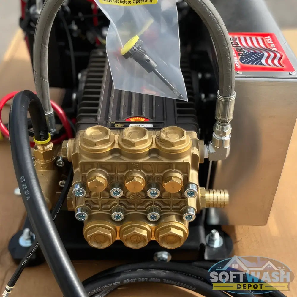 SWD 8gpm at 3500psi with General Pump | K7 Unloader | OEM Honda Muffler
