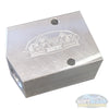 SWD Aluminum 3/8" x 1/2" Twinning Block with dual 3/8-inch inlets and single 1/2-inch outlet for combining two pressure washers into one high-flow system. - Soft Wash Depot