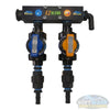 SWD EZ Blend Precision Flow Soft Wash Mixing Proportioner - 2-valve system for accurate chemical and water ratio control in soft washing setups, mounted on aluminum skid. - Soft Wash Depot